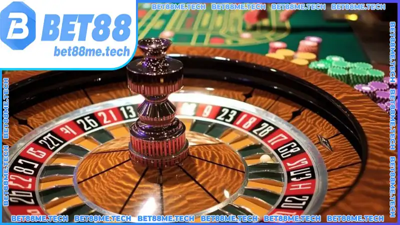 Bàn chơi Roulette được thiết kế đặc biệt